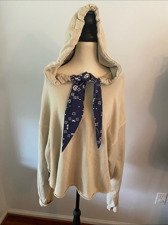 We The Free Tops - Free prople oversized size large necktie tie hoodie